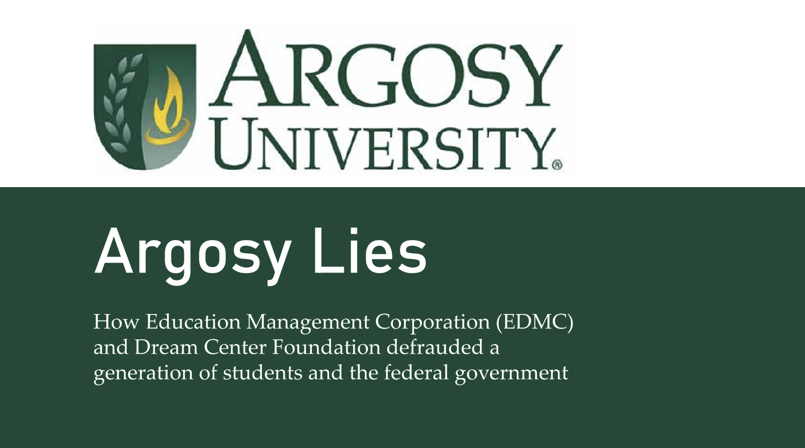 Argosy Borrowers Report Debt Collective